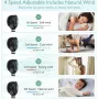 Pārnēsājams ratiņu ventilators Momcozy PF001 — melns, ar baterijām darbināms personīgais ventilators bērnu ratiem