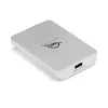 SSD korpuss OWC Envoy Pro Elektron M.2 Sudraba, USB-C 10 Gbit/s, atbalsta 1 M.2 SSD (480 GB uzstādīts)