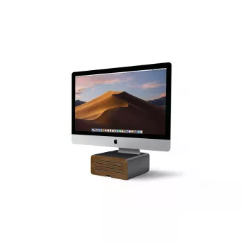 Galda statīvs Twelve South HiRise Pro melns/koks brīvstāvošs