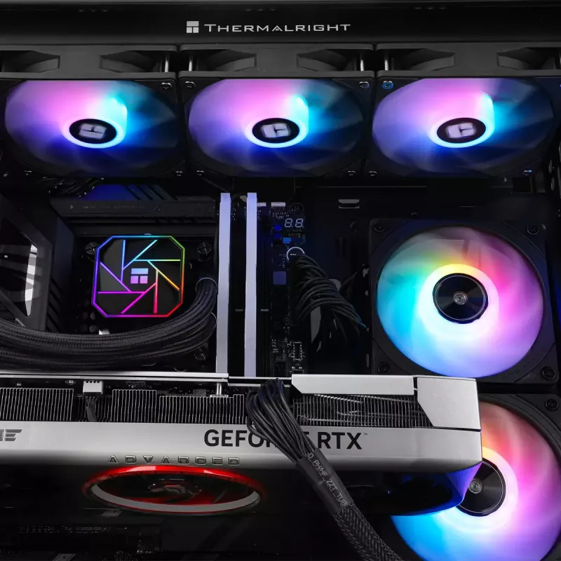 Viss vienā šķidruma dzesētājs Thermalright Aqua Elite 360 V3 12 cm melns