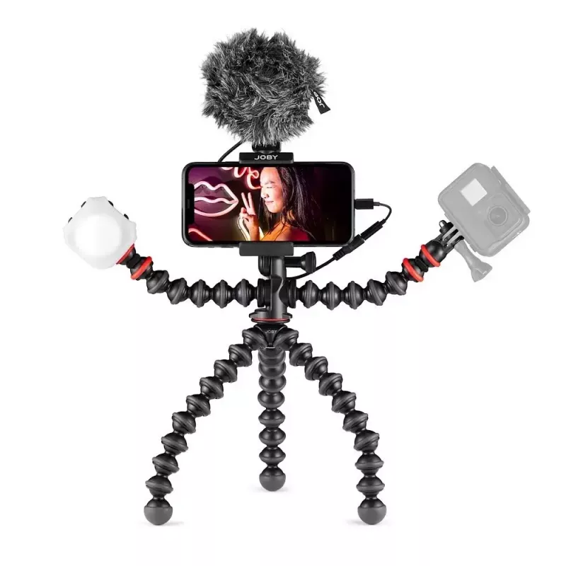 Joby GorillaPod Mobile Vlogging Kit Joby JB01645-BWW 3 kājas 540 g Melns Sarkans