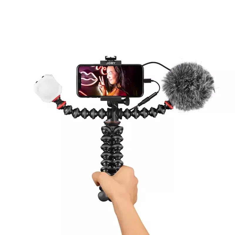 Joby GorillaPod Mobile Vlogging Kit Joby JB01645-BWW 3 kājas 540 g Melns Sarkans