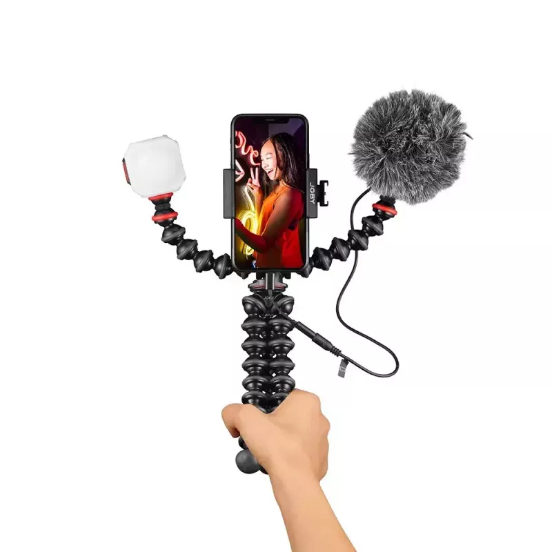 Joby GorillaPod Mobile Vlogging Kit Joby JB01645-BWW 3 kājas 540 g Melns Sarkans