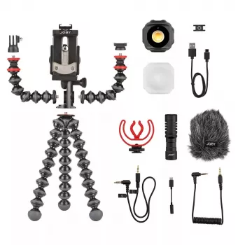 Joby GorillaPod Mobile Vlogging Kit Joby JB01645-BWW 3 kājas 540 g Melns Sarkans