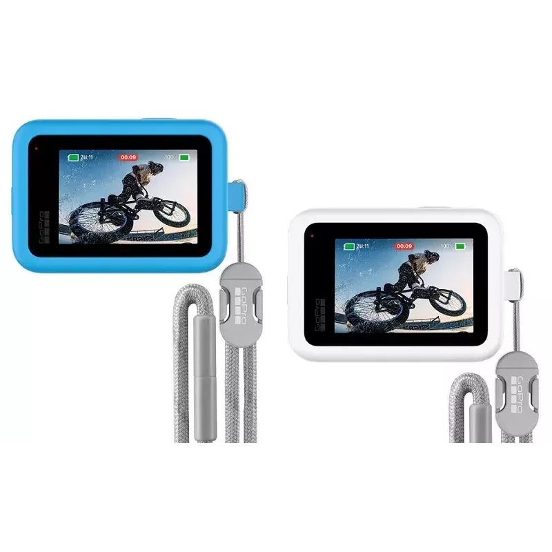 Kameras apvalks GoPro apvalks + Lanyard HERO12/HERO11/HERO10/HERO9 Melns — Silikons, Balts