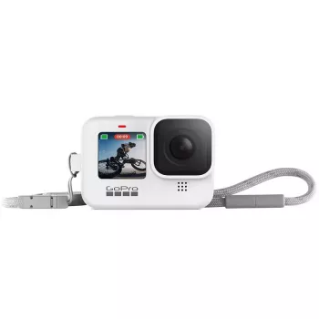 Kameras apvalks GoPro apvalks + Lanyard HERO12/HERO11/HERO10/HERO9 Melns — Silikons, Balts