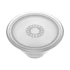 PopSockets PlantCore satvērējs — universāls tālruņa satvērējs, pelēks caurspīdīgs, 38.8×7.7 mm