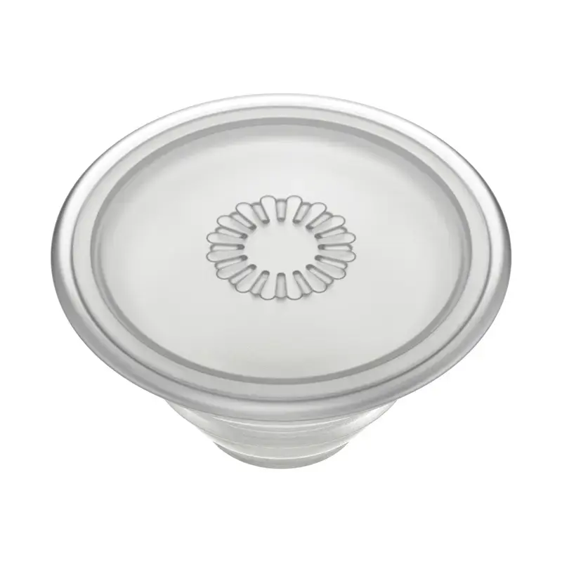 PopSockets PlantCore satvērējs — universāls tālruņa satvērējs, pelēks caurspīdīgs, 38.8×7.7 mm