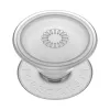 PopSockets PlantCore satvērējs — universāls tālruņa satvērējs, pelēks caurspīdīgs, 38.8×7.7 mm