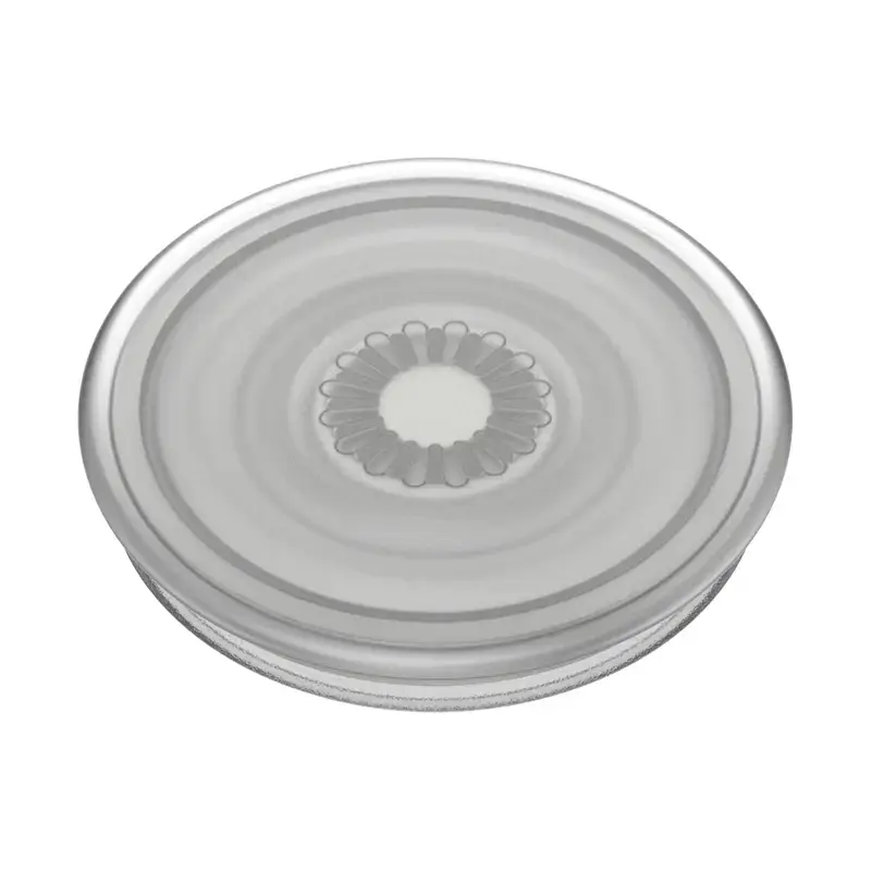 PopSockets PlantCore satvērējs — universāls tālruņa satvērējs, pelēks caurspīdīgs, 38.8×7.7 mm