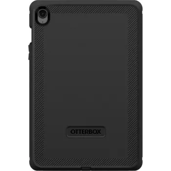 Planšetdatora aizmugurējais vāciņš OTTERBOX Defender Series Samsung Galaxy Tab S9 FE — polikarbonāts, melns