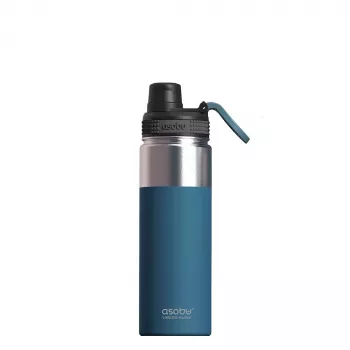 Asobu Alpine Flask 530 ml nerūsējošā tērauda zila pārgājieniem