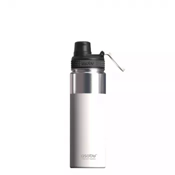 Asobu Alpine Flask 530 ml nerūsējošais tērauds balta pārgājienu kolba