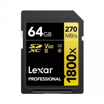 Atmiņas karte Lexar 64GB SDXC UHS-II LSD1800064G-BNNNG