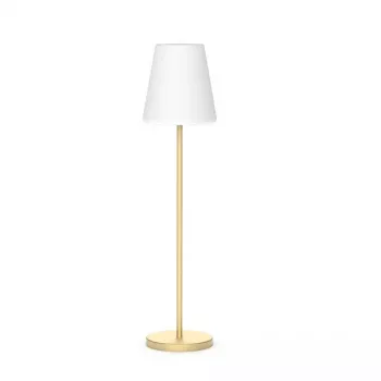 Āra grīdas apgaismojums LED Newgarden Lola plāns zelta balts 10 spuldzes 25000h