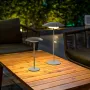 Baterijas lampa NewGarden SARDINIA 30 antracīta LED, pārnēsājama uzlādējama āra lampa