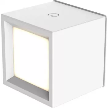 Āra ar baterijām darbināms dārza gaismeklis NewGarden LUMBOX080BXWLNW balts