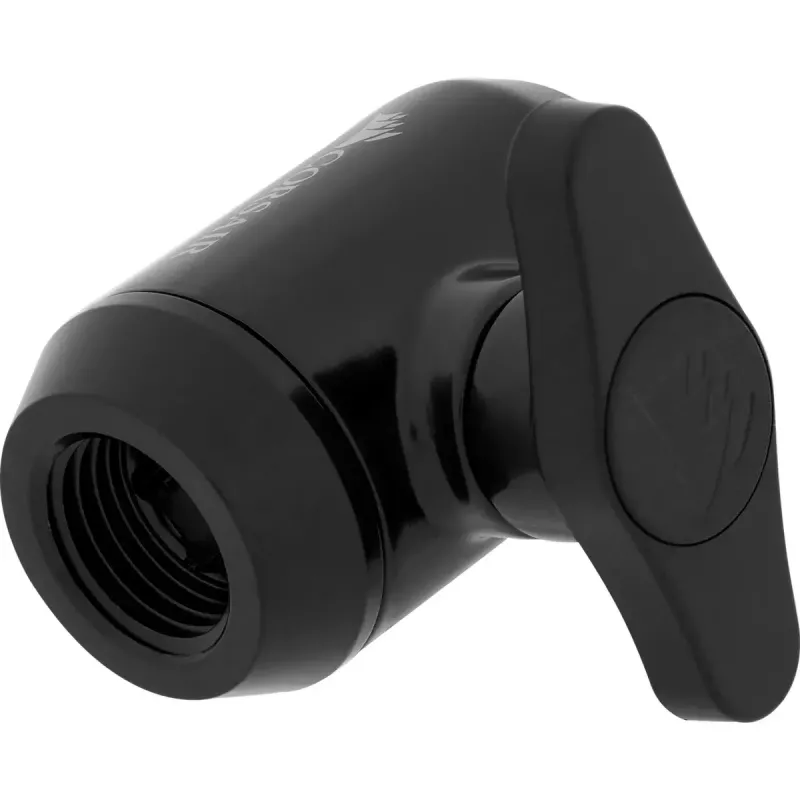 Armatūra Corsair CX-9055019-WW misiņa melna lodveida vārsts šķidruma dzesēšanai