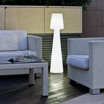 Rechargeable LED baterija Lamp NewGarden Lola 110 RGB balta Light – portable indoor/outdoor lighting