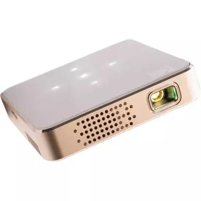 Projektors Kodak Luma 150 Wi‑Fi balta‑Gold, pārnēsājams LED piko projektors ar bezvadu savienojamību