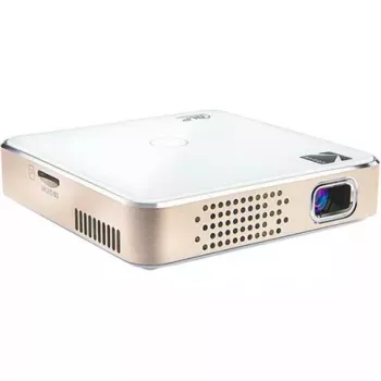 Projektors Kodak Luma 150 Wi‑Fi balta‑Gold, pārnēsājams LED piko projektors ar bezvadu savienojamību