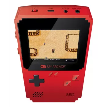 Spēļu pults dreamGEAR PIXEL CLASSIC Red — digitālais kontrolieris, Micro-USB, AAA baterijas barošana