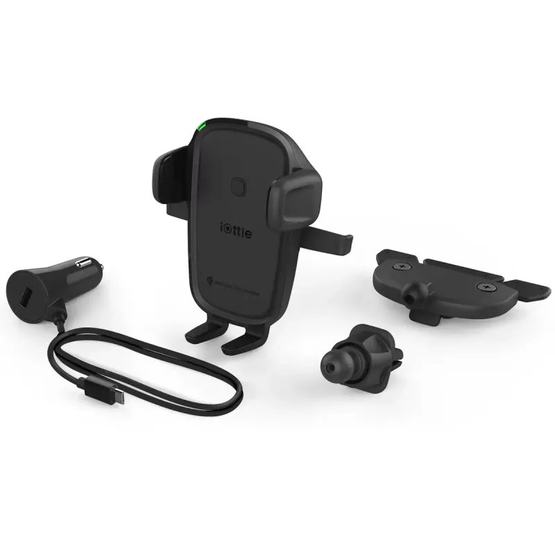 iOttie Easy One Touch 2 viedtālruņa lādētājs, melns, USB, bezvadu, ātrā uzlāde