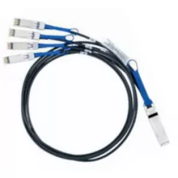 Nvidia MC2609130-001 InfiniBand/šķiedru optikas kabelis 1 m QSFP 4x SFP+ Melns
