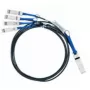 Nvidia MC2609130-001 InfiniBand/šķiedru optikas kabelis 1 m QSFP 4x SFP+ Melns
