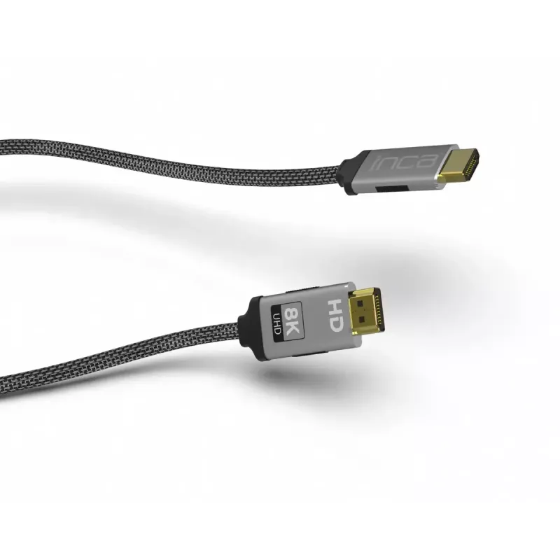 HDMI kabelis Inca IHM-03T 3m HDMI Type A vīr. pret vīr. 2.1 pelēks