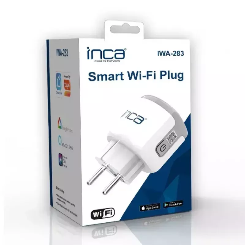 Viedā kontaktligzda Inca IWA-283 iekštelpām un ārā Wi-Fi 16 A balta