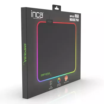 Spēļu peļu paliktnis Inca IMP-024 melns vienkrāsains