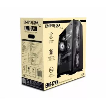PC case Inca EMG-17XN Midi Tower Melns