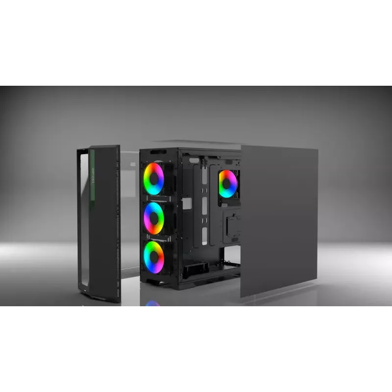 PC case Inca EMG-17XN Midi Tower Melns