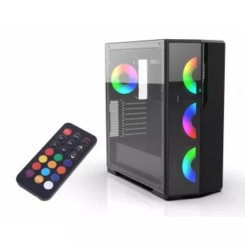PC case Inca EMG-17XN Midi Tower Melns