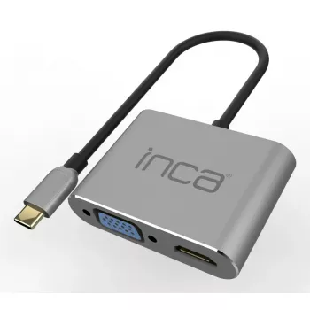 Inca ITPC-06TX saskarnes centrmezgls, USB Type-C, 5000 Mbit/s, pelēks