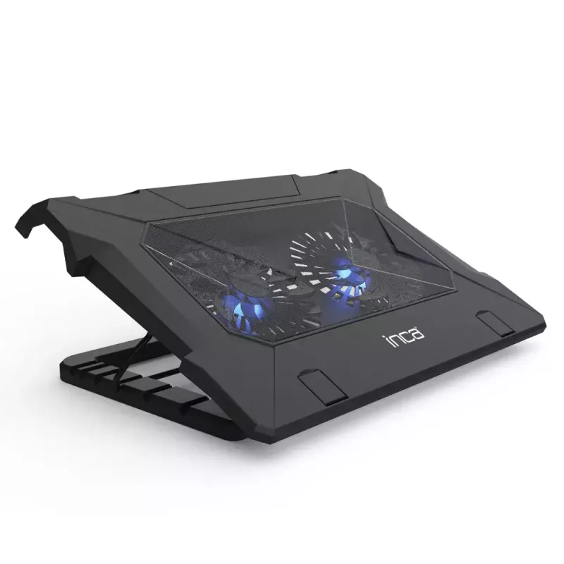 Inca INC-321RX klēpjdatora dzesēšanas paliktnis, 43,2 cm, 2 ventilatori, melns