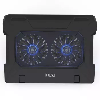 Inca INC-321RX klēpjdatora dzesēšanas paliktnis, 43,2 cm, 2 ventilatori, melns