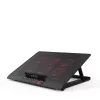 Klēpjdatora dzesēšanas paliktnis Inca INC-601GMS 43,2 cm 6 ventilatori USB melns