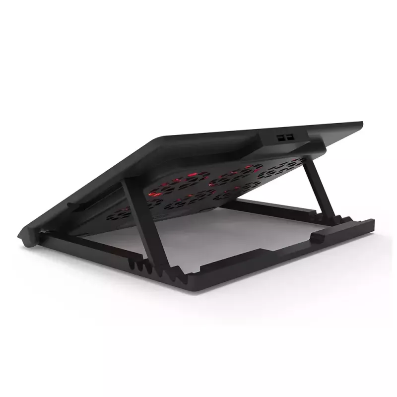 Klēpjdatora dzesēšanas paliktnis Inca INC-601GMS 43,2 cm 6 ventilatori USB melns