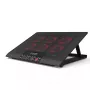 Klēpjdatora dzesēšanas paliktnis Inca INC-601GMS 43,2 cm 6 ventilatori USB melns