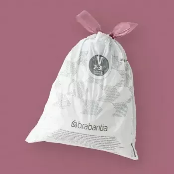 Atkritumu maisi BRABANTIA 100253 3 L tvertnēm, balti, plastmasa, 40 gab.