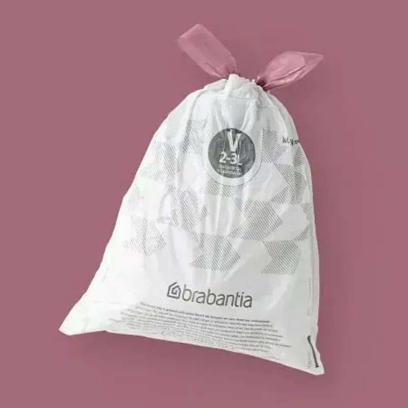 Atkritumu maisi BRABANTIA 100253 3 L tvertnēm, balti, plastmasa, 40 gab.
