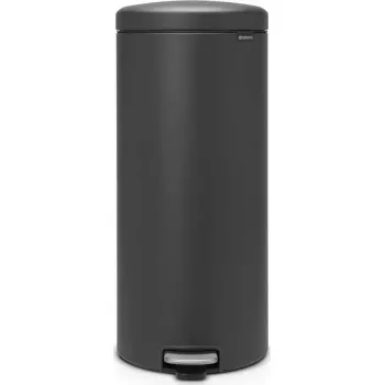 BRABANTIA NewIcon 30 L — Mineral Infinite pelēka, ar pedāli darbināma nerūsējošā tērauda atkritumu tvertne