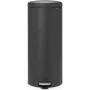 BRABANTIA NewIcon 30 L — Mineral Infinite pelēka, ar pedāli darbināma nerūsējošā tērauda atkritumu tvertne