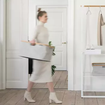 Salokāms veļas grozs Brabantia 118180 40 L taisnstūrveida pelēks
