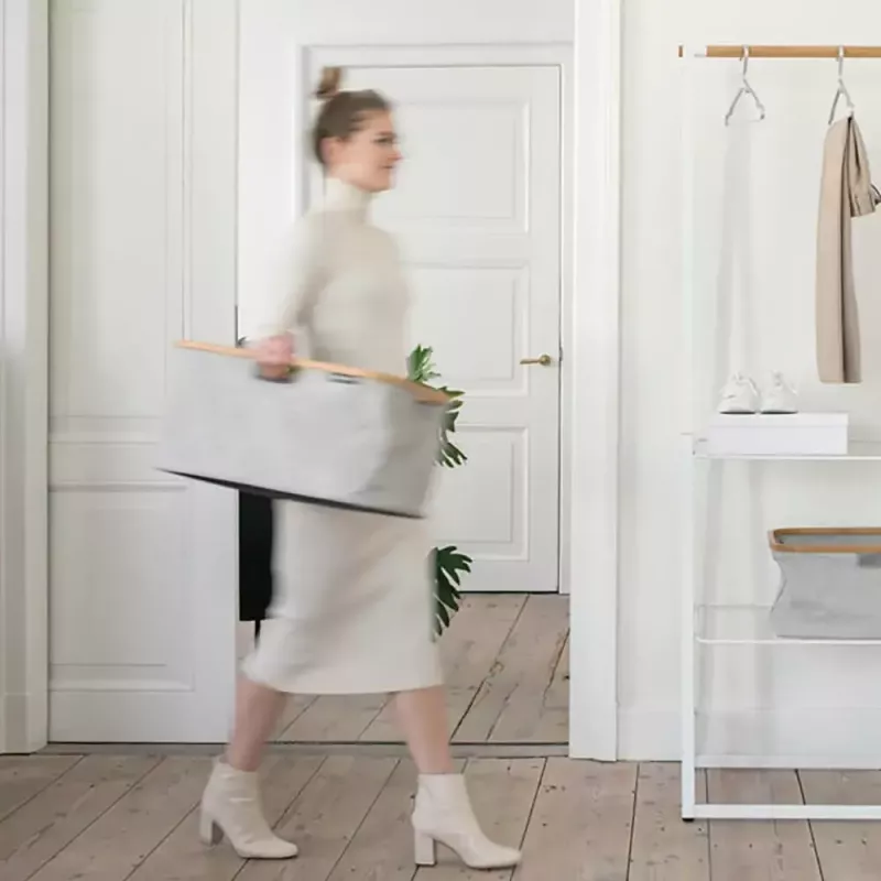 Salokāms veļas grozs Brabantia 118180 40 L taisnstūrveida pelēks