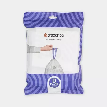 Misu maisi BRABANTIA 138164, 20 L, balti, plastmasas, 40 gab., 545×435 mm