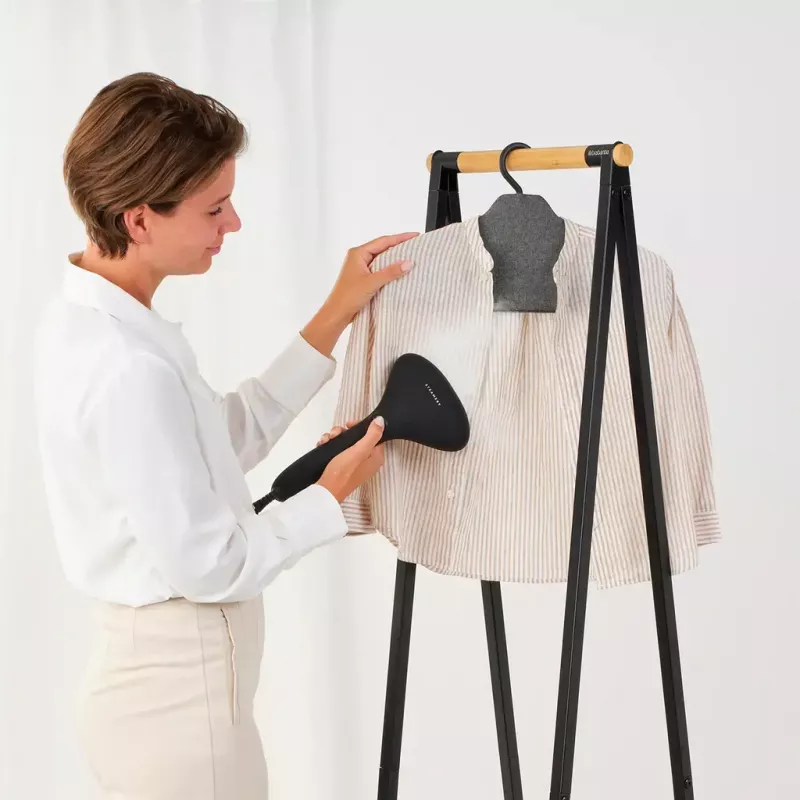 Tvaika apģērbu pakaramais Brabantia melns 1 āķis 415mm