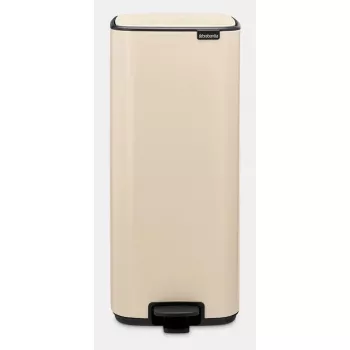 Brabantia Bo pedāļa tvertne 30 L taisnstūrveida tērauda, bēša